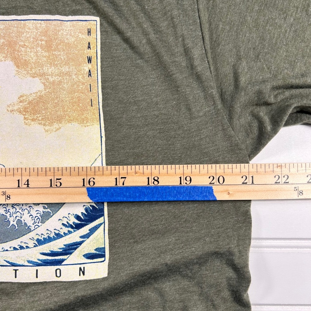 The Duck Company Dole Plantation Hawaii Shirt Mens L Green Great Wave Pineapple - Picture 6 of 7